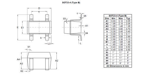 SOT23-4 (Type B) image