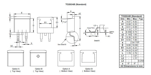 TO263AB Standard