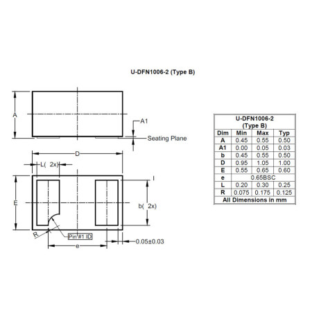 U DFN1006 2 Type B