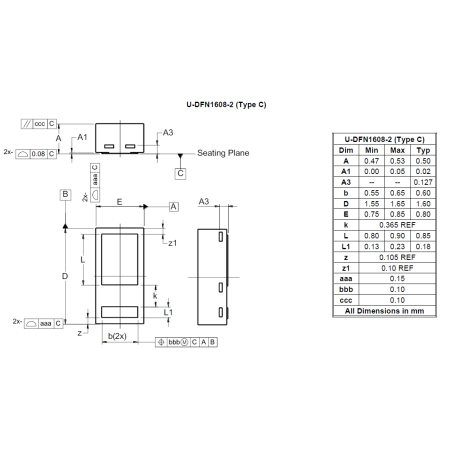 U DFN1608 2 Type C