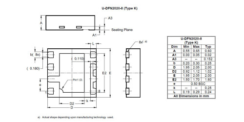 U DFN2020 8 Type K