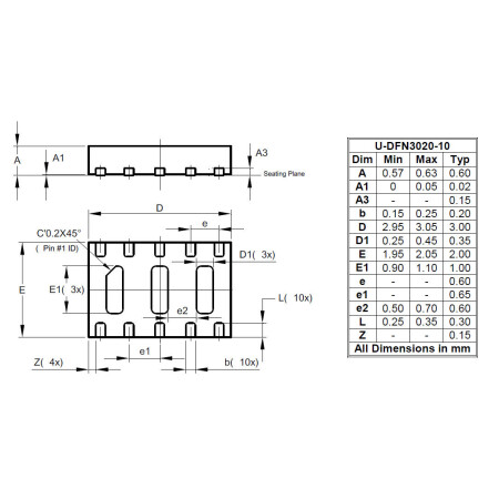 U DFN3020 10