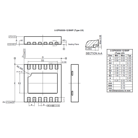 U DFN3030 12_SWP (Type UX)