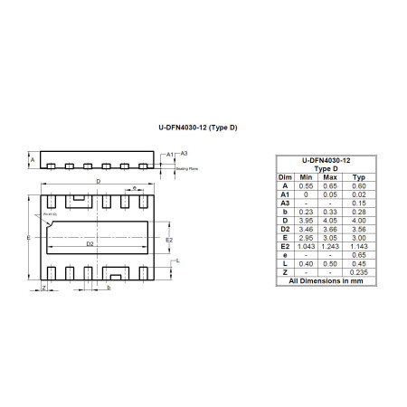 U DFN4030 12 Type D