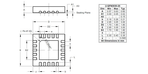 U QFN3030 20