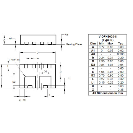 V DFN3020 8 Type N