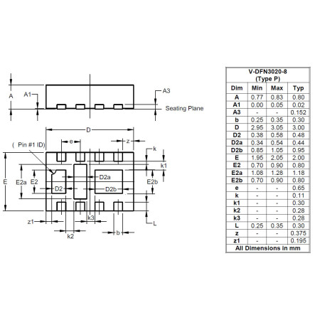 V DFN3020 8 Type P