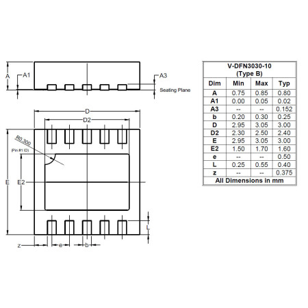 V DFN3030 10 Type B