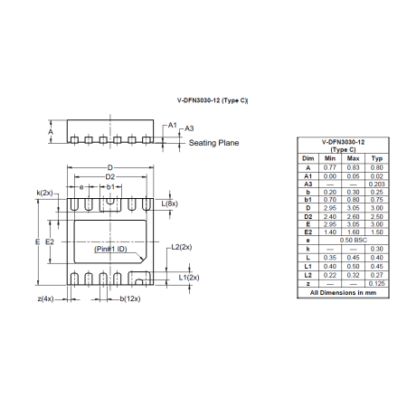 V DFN3030 12 Type C