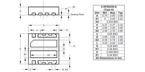 V DFN3030 8 Type H