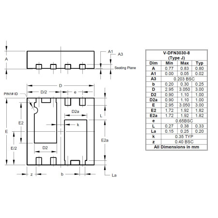 V DFN3030 8 Type J