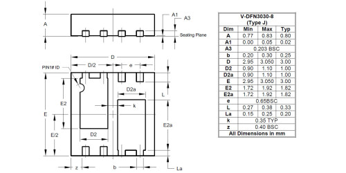 V DFN3030 8 Type J