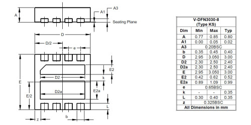 V DFN3030 8 Type KS