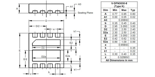 V DFN3030 8 Type K