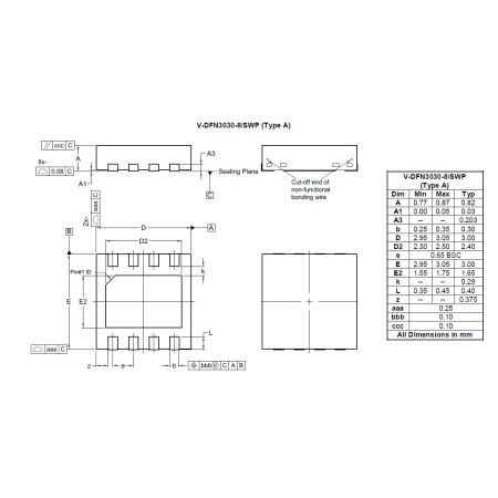 V DFN3030 8 SWP Type A