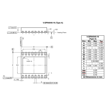 V DFN4040 16 (Type A) image