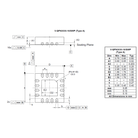 V QFN3030 16 SWP (Type A) image