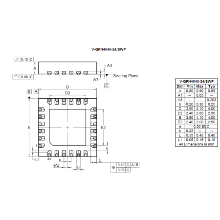 V QFN4040 24 SWP image