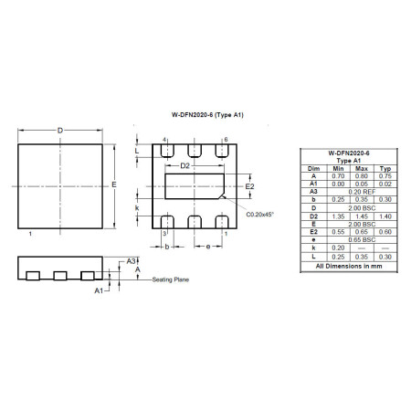 W DFN2020 6 Type A1