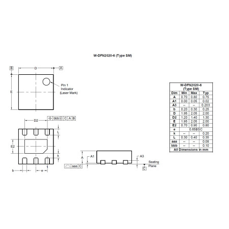 W DFN2020 6 Type SM