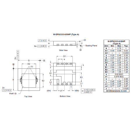 W DFN3333 8 SWP Type A image