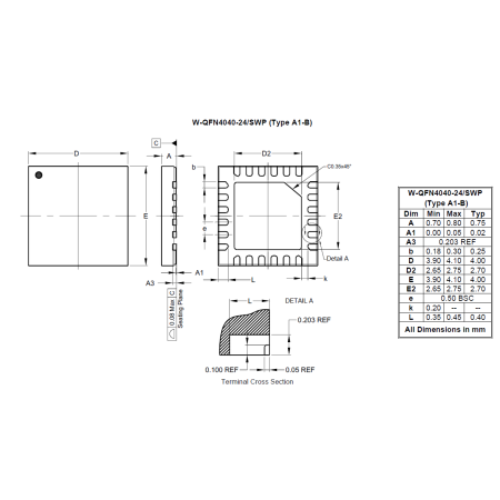 W QFN4040 24 SWP (Type A1 B) image