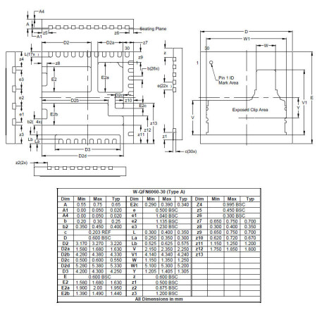 W QFN6060 30 Type A