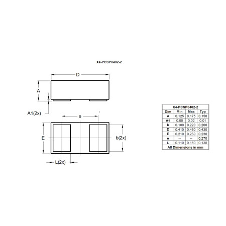 X4 PCSP0402 2