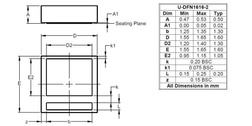 U DFN1616 2