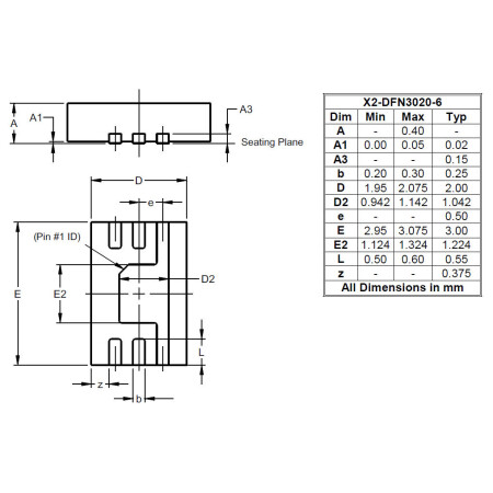 X2 DFN3020 6