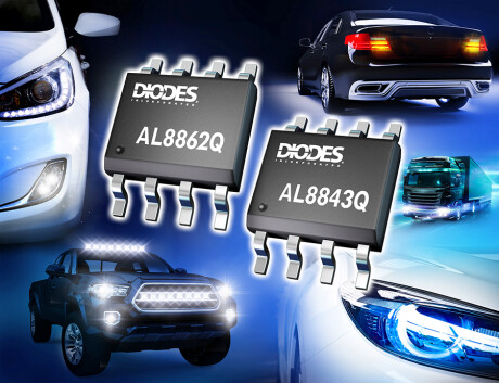 Automotive Compliant Buck LED Drivers Provide Simple Robust Solutions for Internal and Exterior LED Lamps AL8862Q AL8843Q